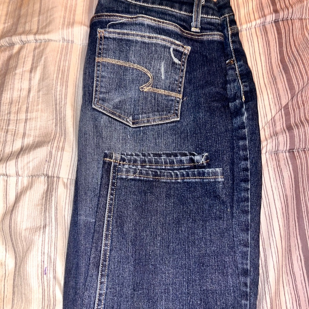 American Eagle Outfitters Blue Straight Leg Jeans